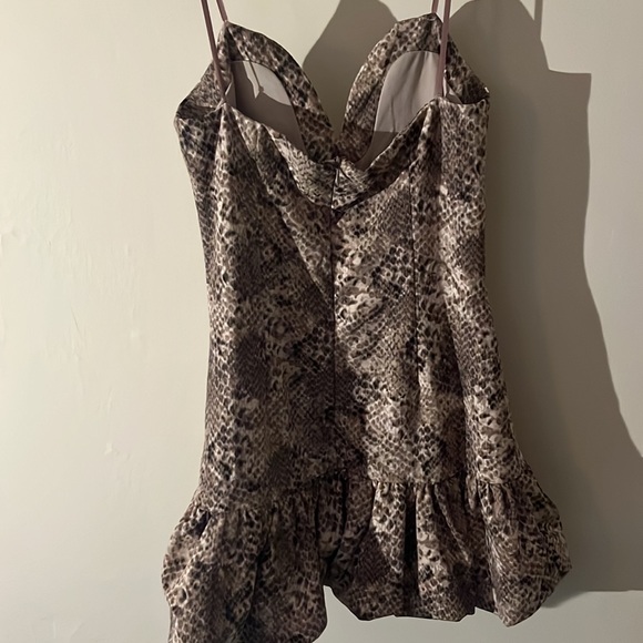 Strapless snake print dress - Picture 4 of 4